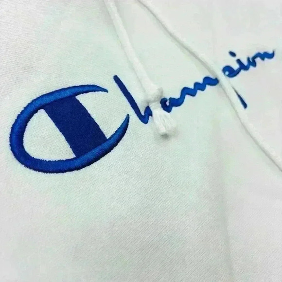 Champion Reverse Weave Heavyweight Embroidered Logo Hoodie Sweatshirt Size S - Picture 2 of 16